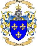 Deyo Family Crest from France