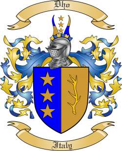Dho Family Crest from Italy