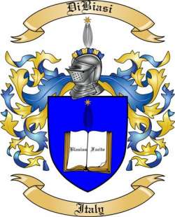 DiBiasi Family Crest from Italy