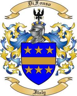DiFonso Family Crest from Italy