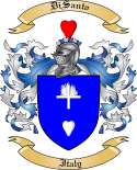 DiSanto Family Crest from Italy