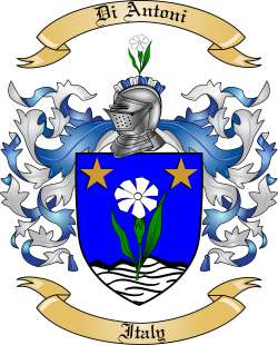 Di Antoni Family Crest from Italy