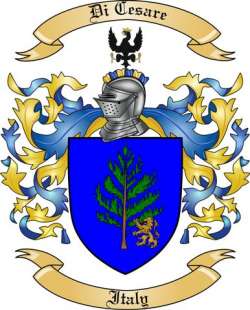 Di Cesare Family Crest from Italy
