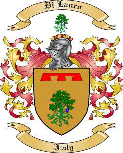 Di Lauro Family Crest from Italy
