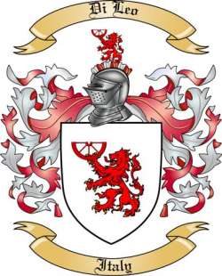 Di Leo Family Crest from Italy