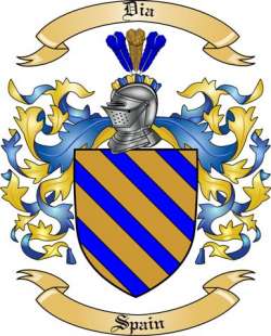Dia Family Crest from Spain