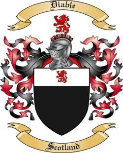 Diable Family Crest from Scotland