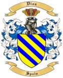 Dias Family Crest from Spain