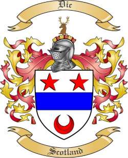 Dic Family Crest from Scotland