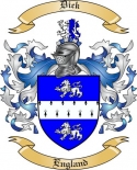 Dick Family Crest from England
