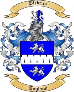 Dickens Family Crest from England