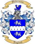 Dickersone Family Crest from England