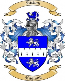 Dickon Family Crest from England