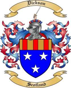 Dickson Family Crest from Scotland
