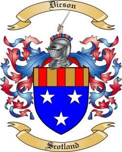 Dicson Family Crest from Scotland