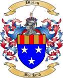 Dicson Family Crest from Scotland