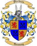 Dierkson Family Crest from Germany