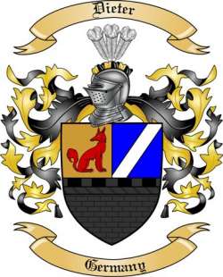 Dieter Family Crest from Germany