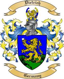 Dietrich Family Crest from Germany2