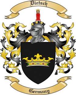 Dietsch Family Crest from Germany3