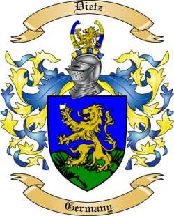 Dietz Family Crest from Germany2