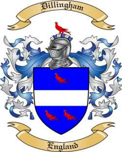Dillingham Family Crest from England