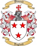 Dimond Family Crest from England