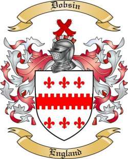 Dobsin Family Crest from England