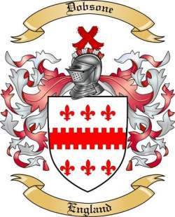Dobsone Family Crest from England