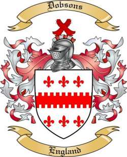 Dobsons Family Crest from England