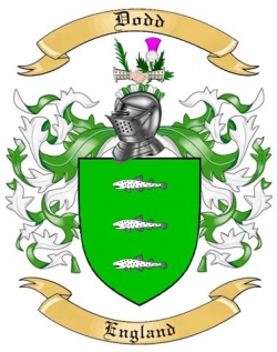 Dodd Family Crest from England