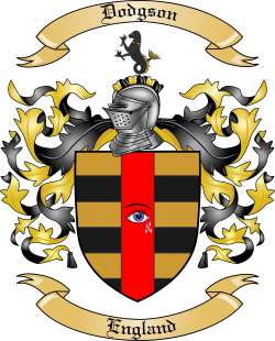 Dodgson Family Crest from England