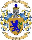 Dodsley Family Crest from England