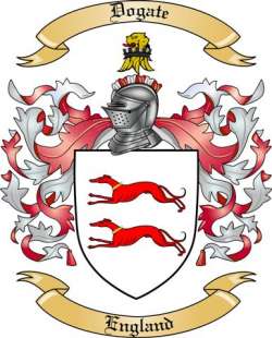 Dogate Family Crest from England