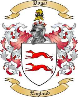 Doget Family Crest from England