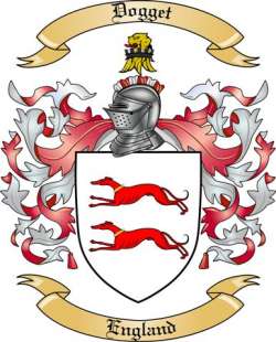Dogget Family Crest from England