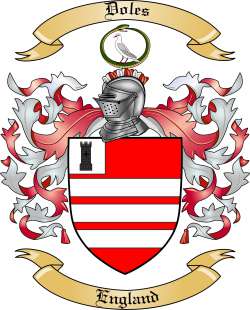 Doles Family Crest from England
