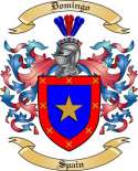 Domingo Family Crest from Spain