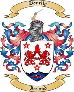 Donelly Family Crest from Ireland