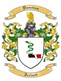 Donevan Family Crest from Ireland