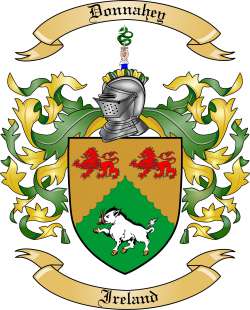 Donnahey Family Crest from Ireland