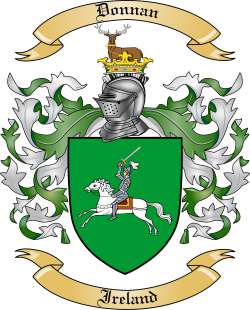 Donnan Family Crest from Ireland