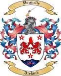 Donnelie Family Crest from Ireland