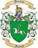 Donnon Family Crest from Ireland