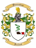 Donnovan Family Crest from Ireland