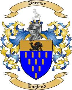 Dormar Family Crest from England