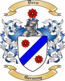 Dorn Family Crest from Germany