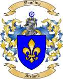 Douding Family Crest from Ireland