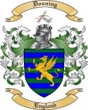 Douning Family Crest from England