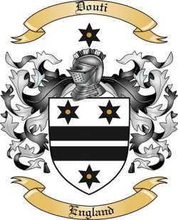 Douti Family Crest from England